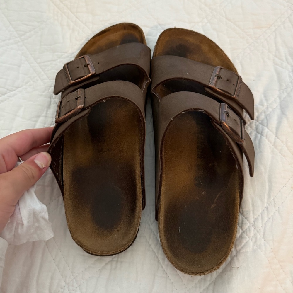 Birkenstock Arizona Birkibuc Mocha Sandals